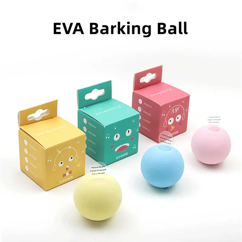 Cat Toys Balls Sound Frogs Birds Chirping Crickets EVA Balls Rolling Cat Plush Soft Self-Heeling Teaser Toys Pet Accessories 6