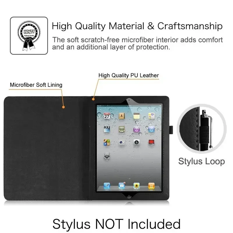Premium PU Leather Tablet Cover - Durable and Stylish Protective Case
