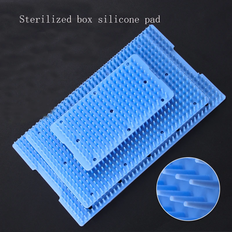

Sterilizing box silicone sterilizing pad resistant to high temperature and high pressure bedding fixed instruments and tools