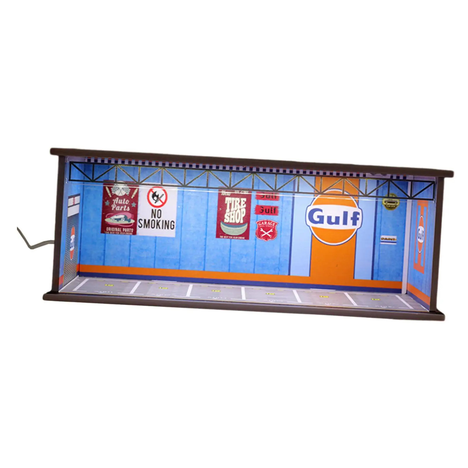 

1:64 Scale Parking Lot Four Decks with Dustproof Cover Container Organizer for Model Cars Collection Figures Accessories Diorama