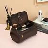 Men Vintage Luxury Toiletry Bag Travel Necessary Business Cosmetic Makeup Cases Male Hanging Storage Organizer Wash Bags 5