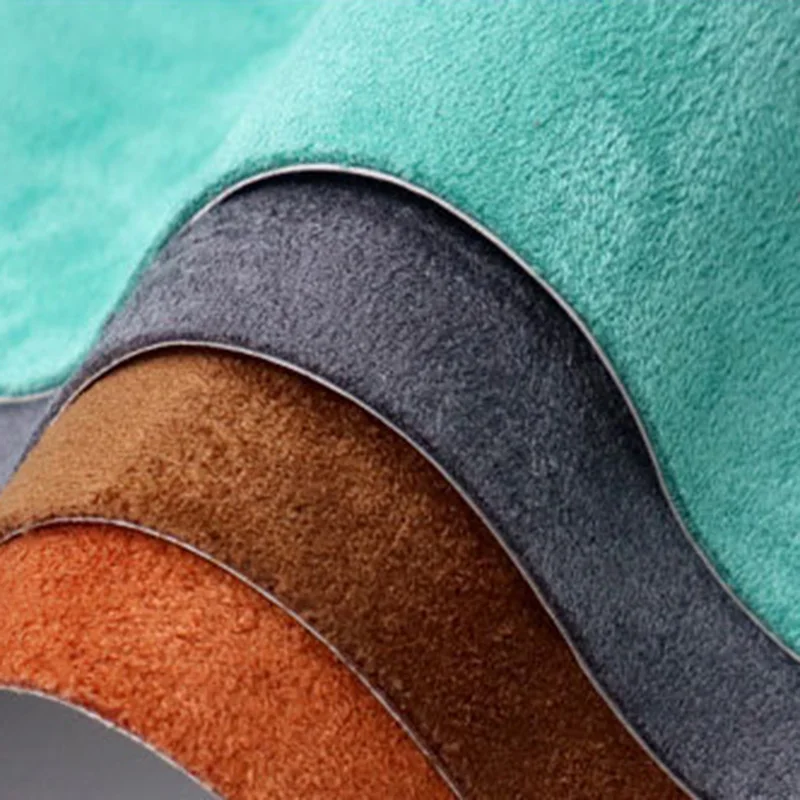 Self-Adhesive Faux Suede PU Leather Fabric for Furniture and Interior Design