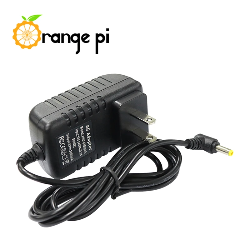 Orange Pi 5V/3A AC to DC US Power Adapter for Orange Pi Not Suitable With OPI Zero/Zero plus2/2G-IOT