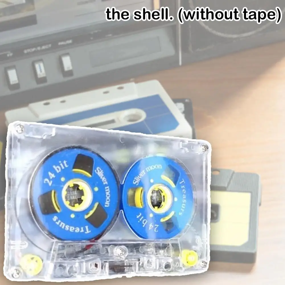 Blank Cassette Tape 1PCS Transparent Standard Audio Tape for Recording 45-minute Blank