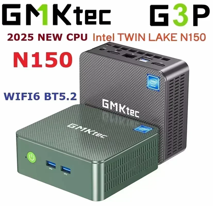 2025 NEW CPU N150 GMKtec G3 Plus Intel TWIN LAKE N150 MINI