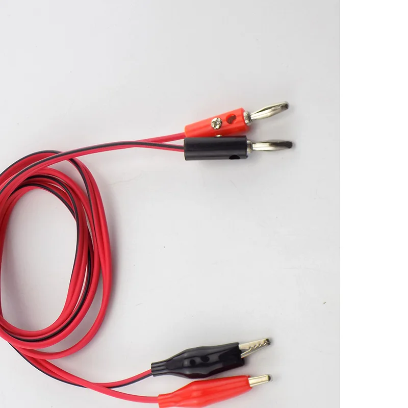 1 Pair Alligator Clip to AV 4mm Banana Plug Electrical Clamp Test Cable Lead Connectors For Multimeter Leads Cable Test Leads