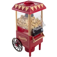 Vintage-Style Air Popcorn Maker 6-Cup Countertop Snack Machine Healthy Popcorn Snack Swirling Hot Air Movie Theater Design 1