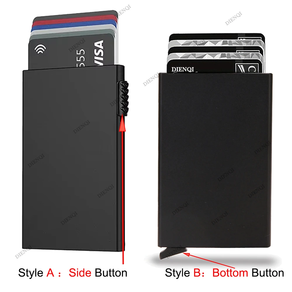 RFID-Blocking Minimalist Aluminum Wallet for Men – Slim, Smart Cardholder Case