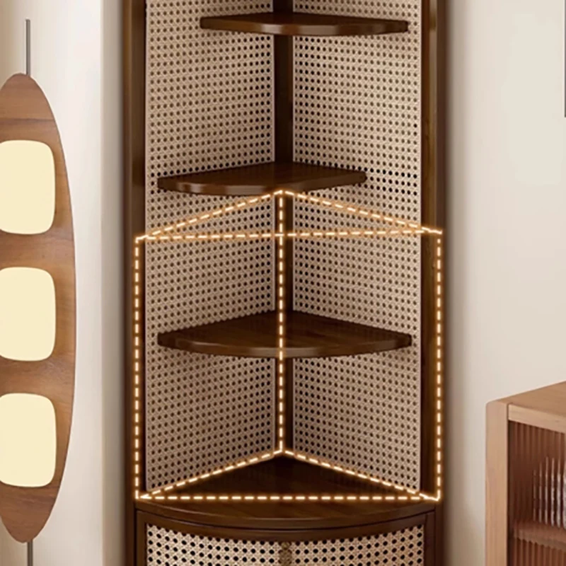 Eclectic Rattan Living Room Cabinet 3