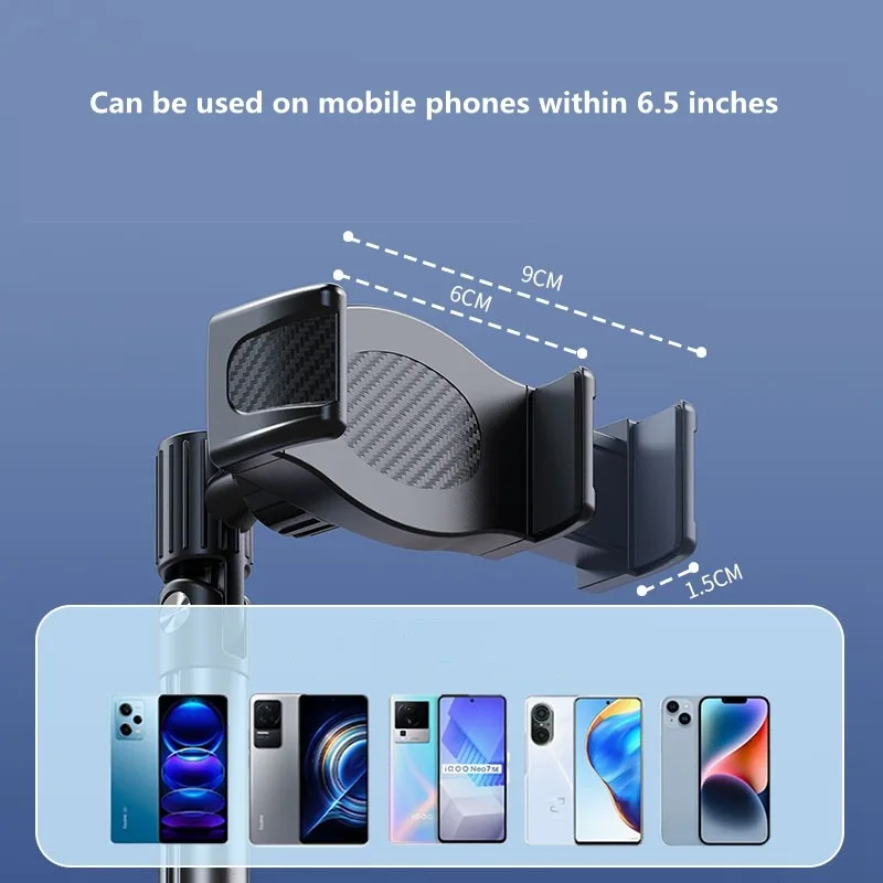 Eary Cell Phone Holder Stand for Recording Filming Height Adjustable Bracket For Desk Fit for iPhone Samsung 4-7" Inch Devices