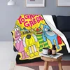 Yo Gabba Gabba Cartoon Blanket Flannel Funny Warm Throw Blanket for Bedspread Spring Autumn 1