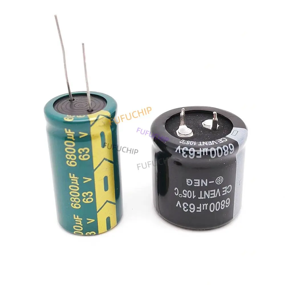 

2pcs Good Quality 63v6800uf Radial DIP Aluminum Electrolytic Capacitors 63v 6800uf Tolerance 20% Size 30x30 22x40mm20%