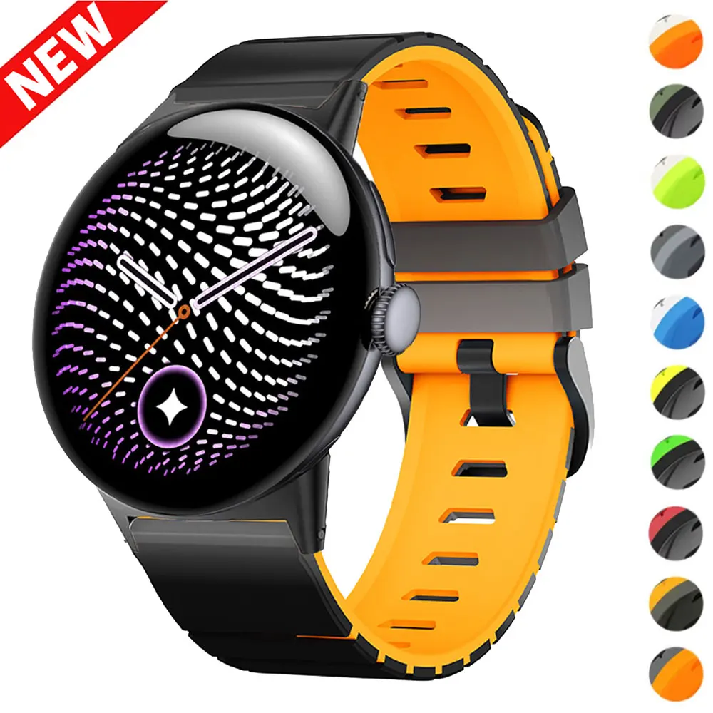 Two-Tone Silicone Replacement Watchband - Premium Accessory
