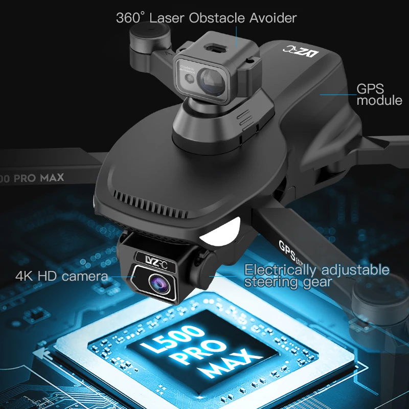 L500 프로 맥스 GPS 드론, 4K 전문 HD 듀얼 카메라, 브러시리스 5G 와이파이 FPV 쿼드콥터, RC 거리 1.2km, VS L900 프로 SE 맥스 드론