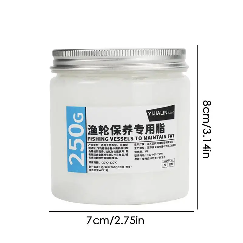 Fishing Rod Lubricant 250g Fishing Gear Maintenance Oil Rust-Proof Rotating Reel Equipment Grease Enthusiasts fishing gear lubricant