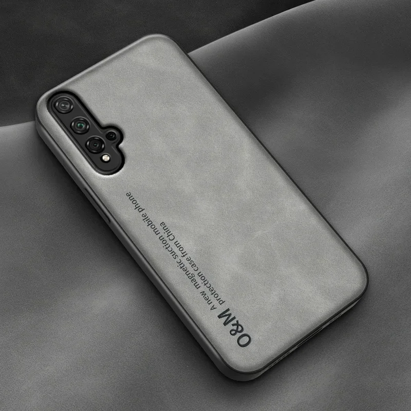 Premium Magnetic Leather Phone Case with Silicone Lining - Luxury Protective Cover