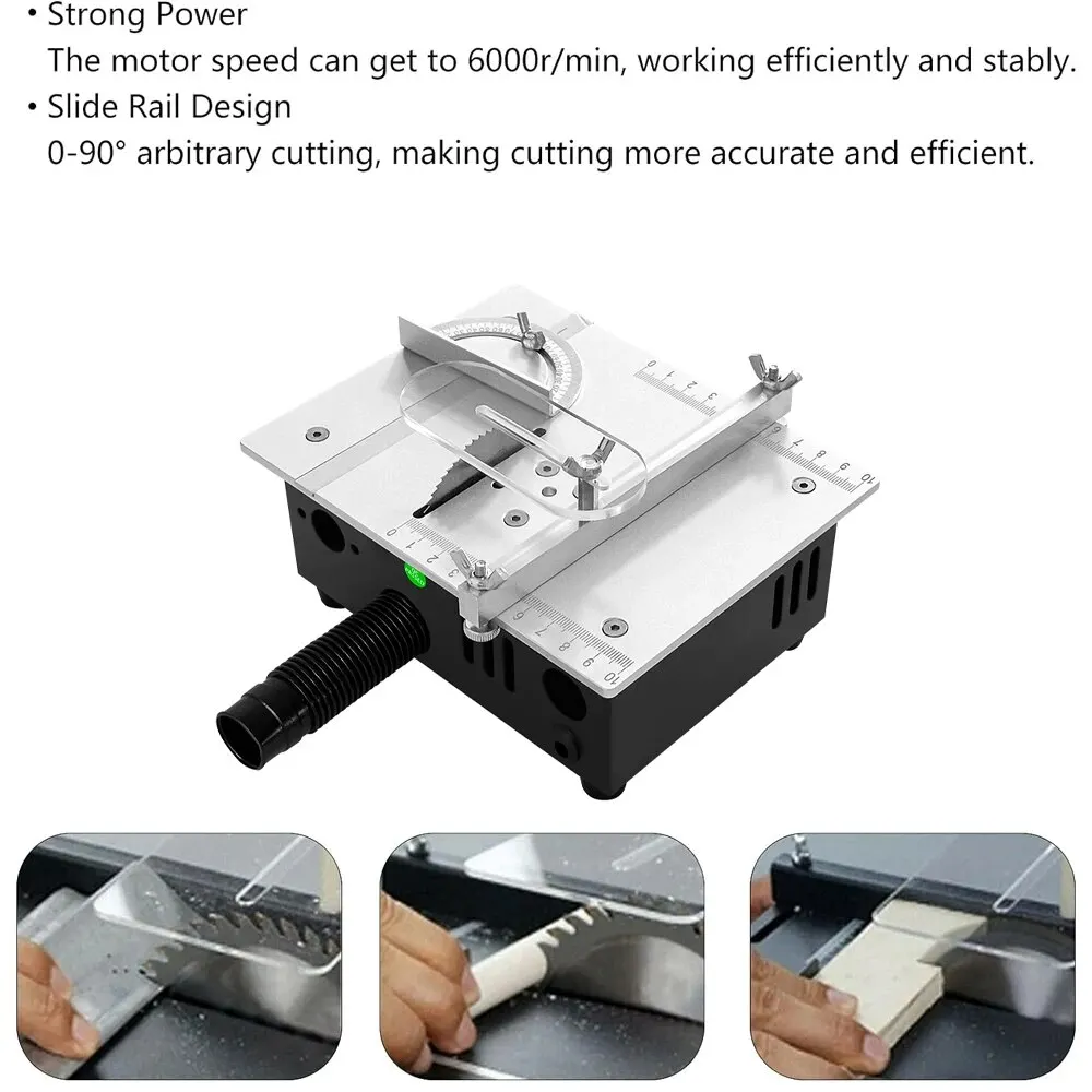 Table Saw Mini Multifunctional Electric Desktop DIY Cutting Tool Woodworking