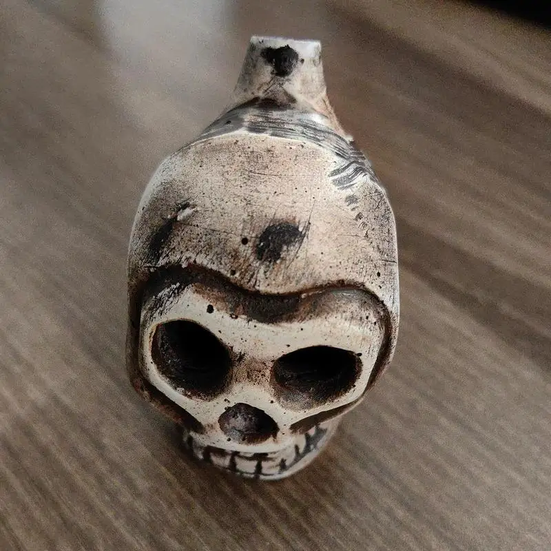 Aztec Death Whistle Loud Spooky Human-like Screams Battle Whistle outdoor Camping Emergency Whistle Skull Thunder Echoes 3