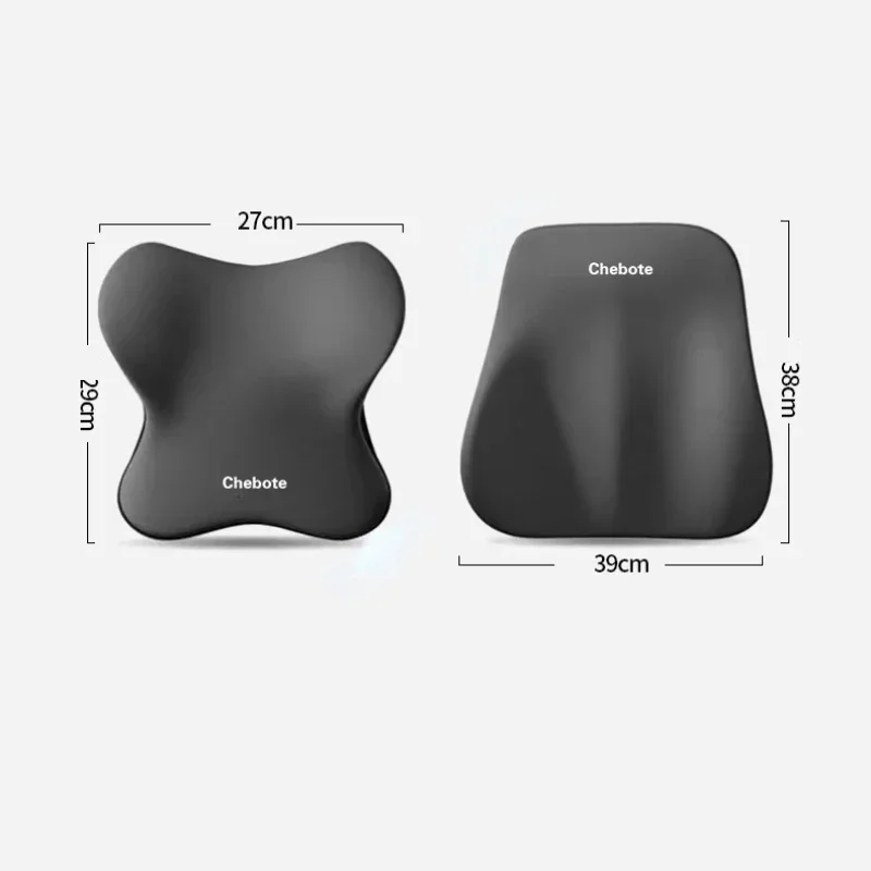 Car Pillow Memory Cotton Neck Waist Support Pad Headrest Seat Back Cushion Driver Lumbar