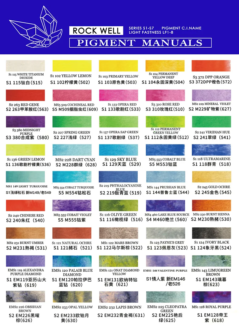 Mineral Watercolor Paints in Artist Tubes 15ml Canada ROCKWELL professional painting art supplies