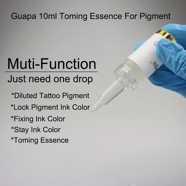 Guapa 10ml Tattoo Ink Blending Agent Pigment Dilution for Permanent Makeup Eyebrow Eyeliner Lips Color Fixing