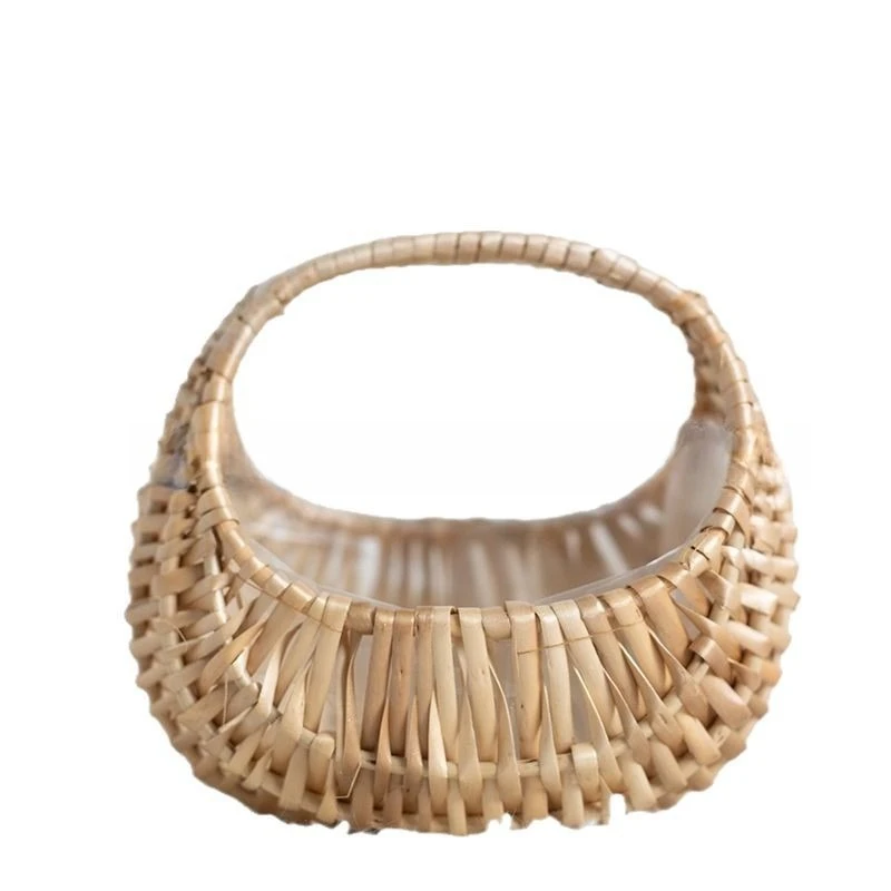 Flower basket woven basket, green plant pot, succulent flower pot, candy packaging basket, rattan weaving basket and tote basket