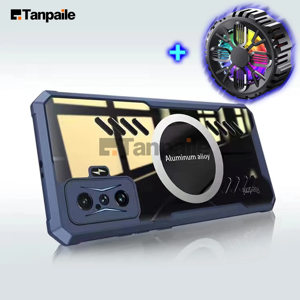 Tanpaile Cooling Magnetic Shockproof Hard Bumper Case with Heat Dissipation