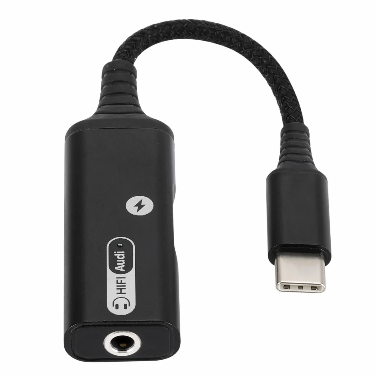 USB Type C Headphone Charger Adapter 2 in 1 to Aux Audio Jack Splitter with PD 60W Fast Charge for Galaxy S20 S21 Note 20