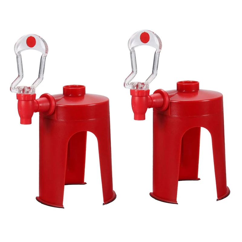 2X Soda Dispenser Fizz Dispenser Per Bevande Distributore D'Acqua Party Cola Sprite, Red