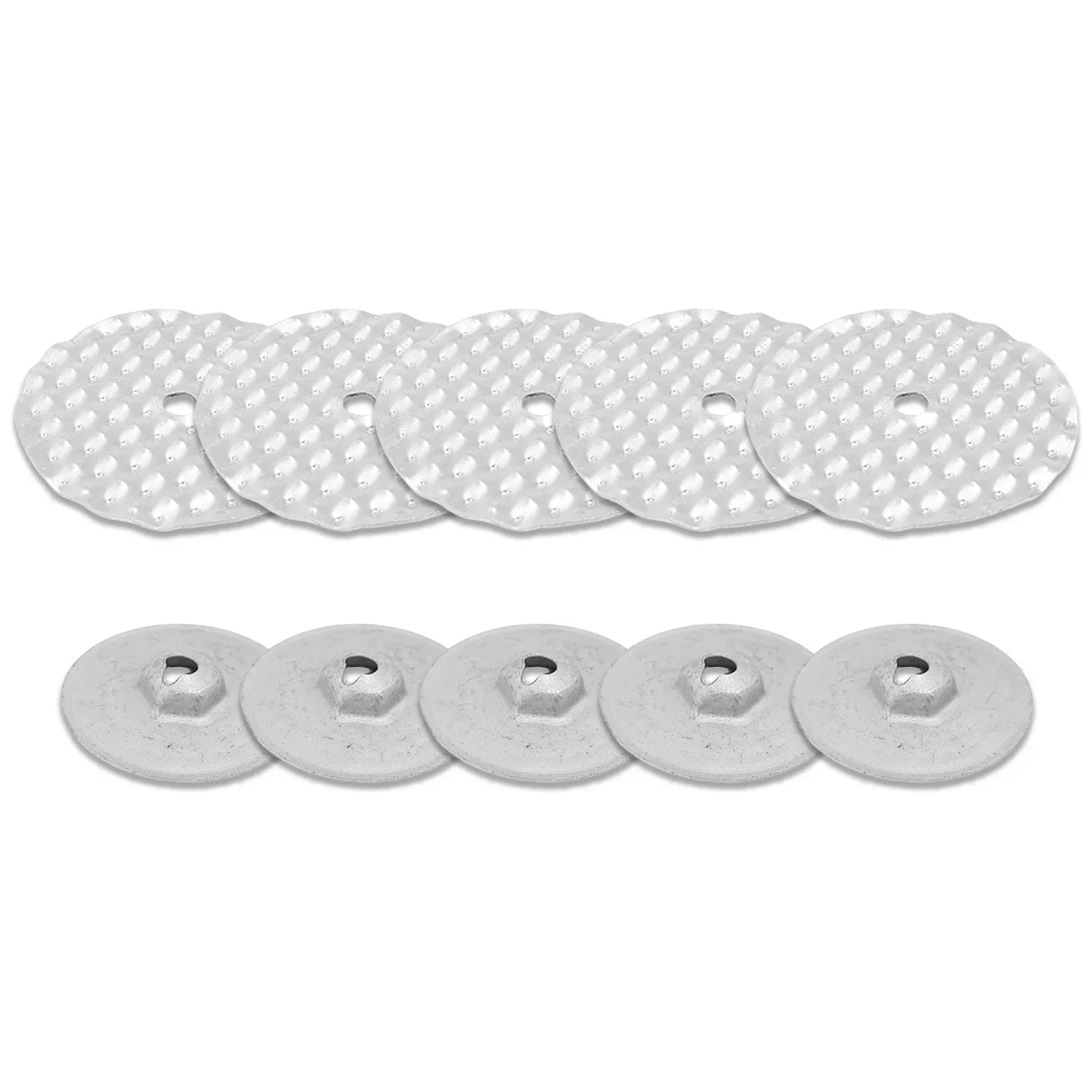 Geïsoleerde draadslang hitteschild Grijs-wit met aluminiseerde buitenlaag 600x106 mm