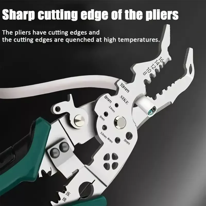 Multi-function Electrician Pliers Industrial-grade Special-purpose Wire Stripping Artifact Wire Crimping Stripping Pliers Tools 5
