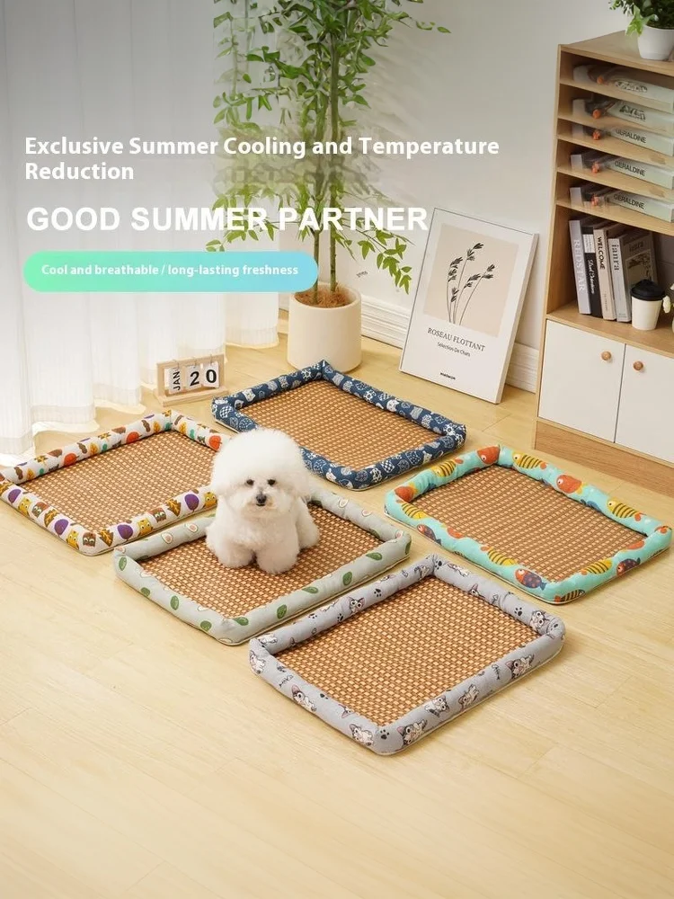 Cool Summer Pet Mat For Dogs And Cats Waterproof Cooling Bed_voghion.com