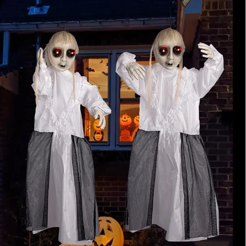 Halloween Animated Ghost Clown Nurse Prop