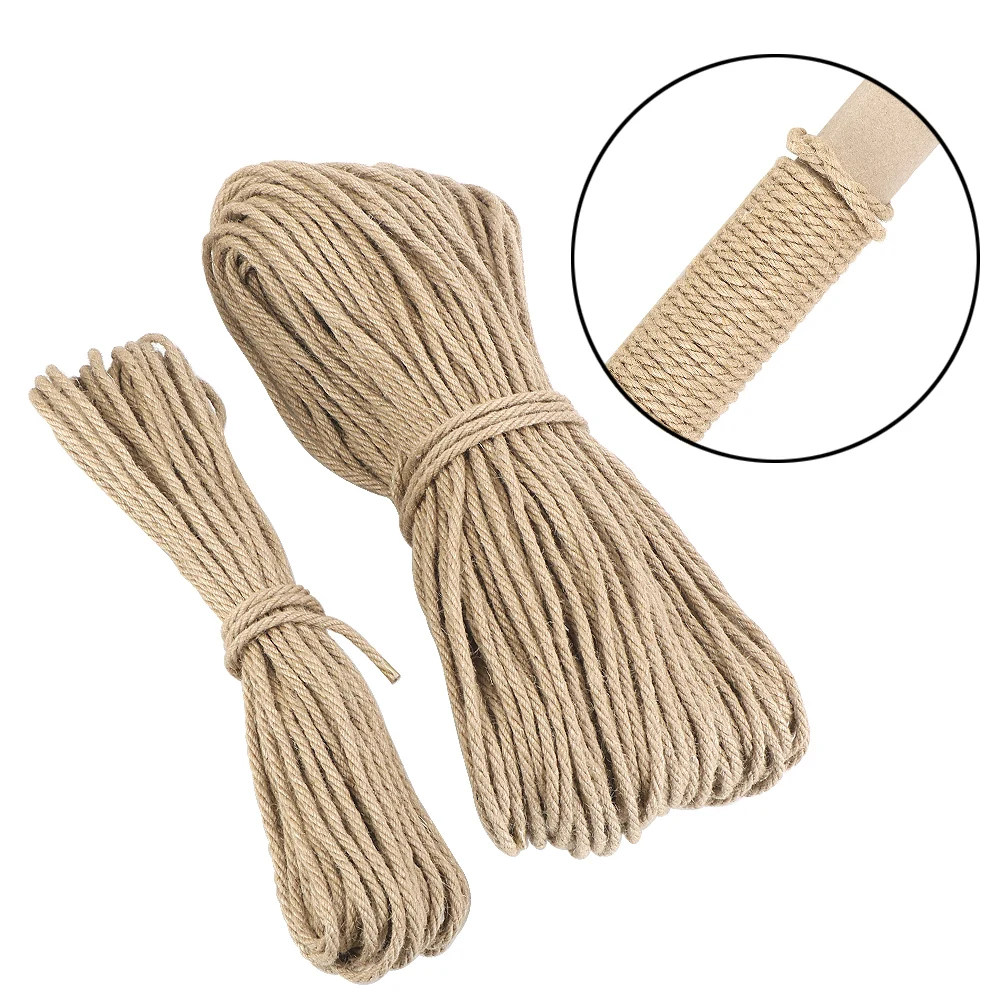 Replacement Rope Natural Sisal Rope Twine Cat Sharpen Claw Cat Climbing Frame Desk Legs Binding DIY Scratching Post Toy