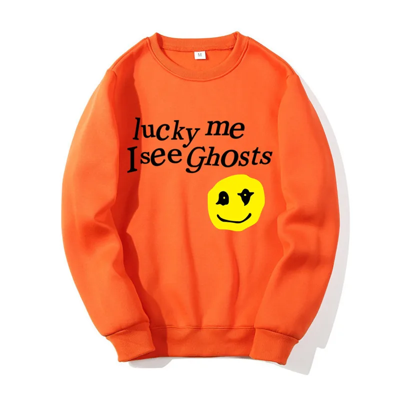 

Harajuku Retro Smiley Print Round Neck Hoodie Sweatshirt Streetwear Pullover Fashion Oversized Tops sudaderas Men's y2k clothes