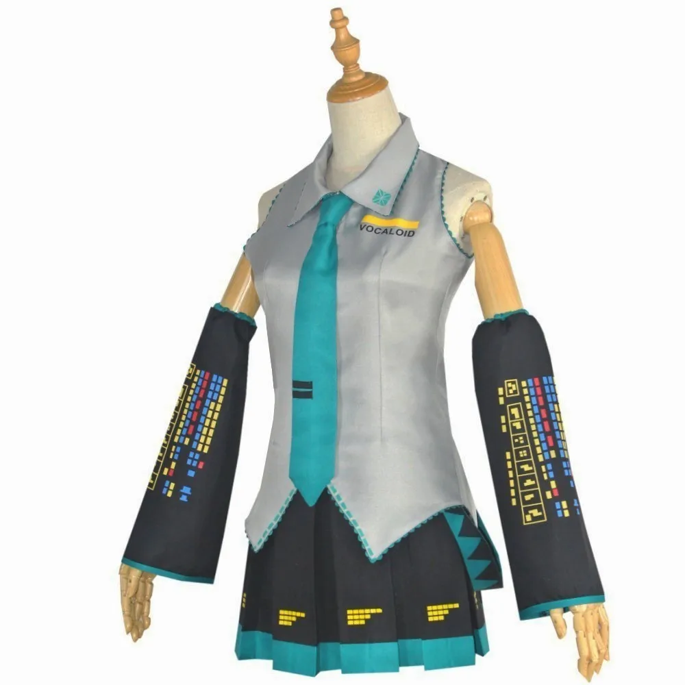 Anime Character Performance Clothes Hatsune Miku MIKU Anime Clothes Cosplay Clothes JK Skirt Same Suit Wig Accessories Halloween