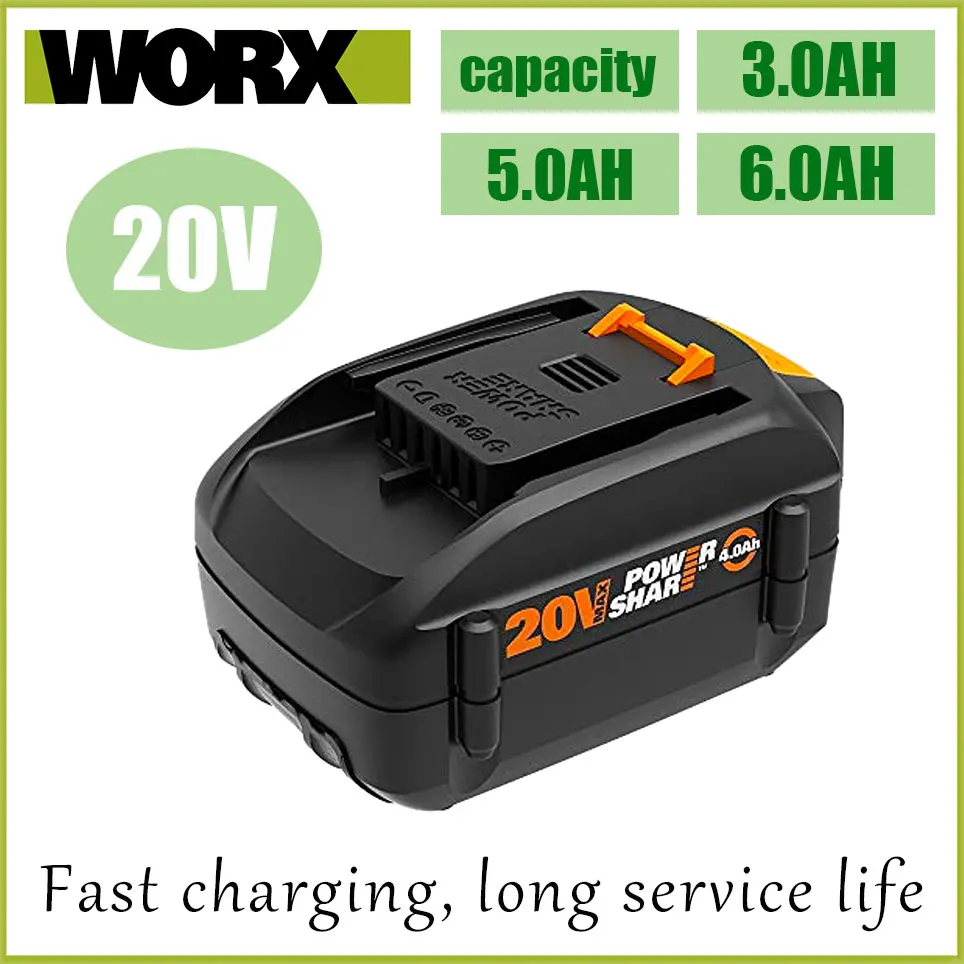 WORX marke neue echte WA3578 - PowerShare 20V 3,0 AH/5,0 AH/6,0 AH lithium-ionen große-kapazität batterie image_0
