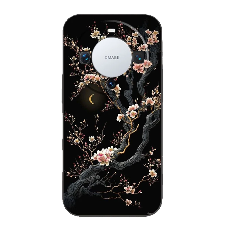 Gold Foil Art Silicone Phone Case Cover