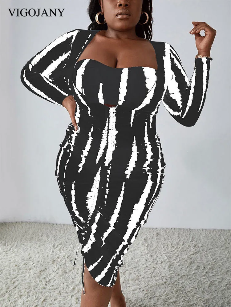 

VigoJany 2023, полосатый женский купальник-бандо, сетчатый купальник из 3 предметов, Женский пухлый купальный костюм, Длинная пляжная одежда