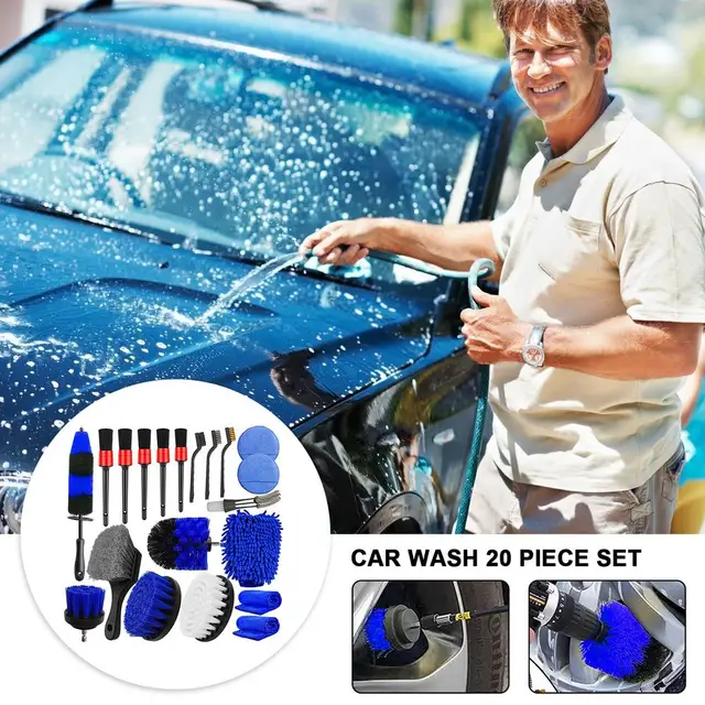 20 PCS Car Interior Detailing Kit, Car Cleaning Kit with High