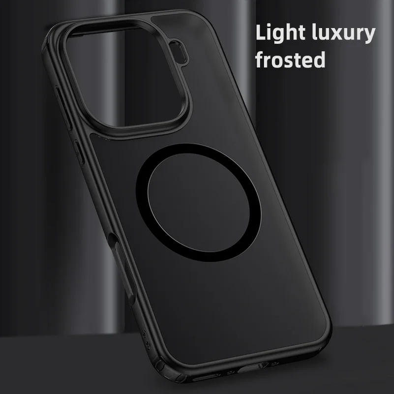 Magsafe Magnetic Matte Phone Case with Wireless Charging & Shockproof Back Cover