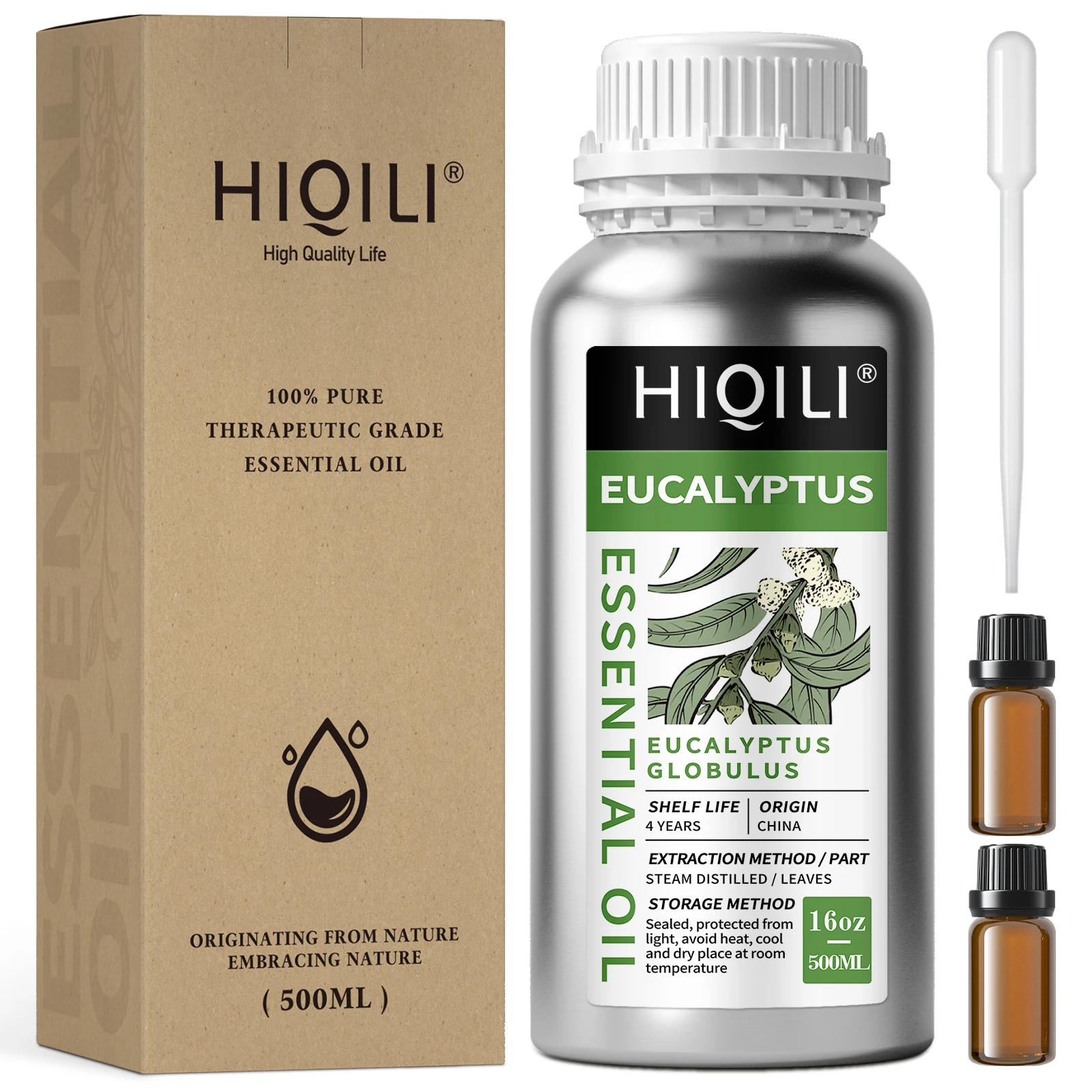 HIQILI 500ML Eucalyptus Essential Oils, 100% Pure Nature for Aromatherapy Used for Diffuser, Humidifier, Massage | Prevent Colds hotel collection essential oil scent luxury hotel inspired aromatherapy scent diffuser oil perfumes for essential oil diffusers
