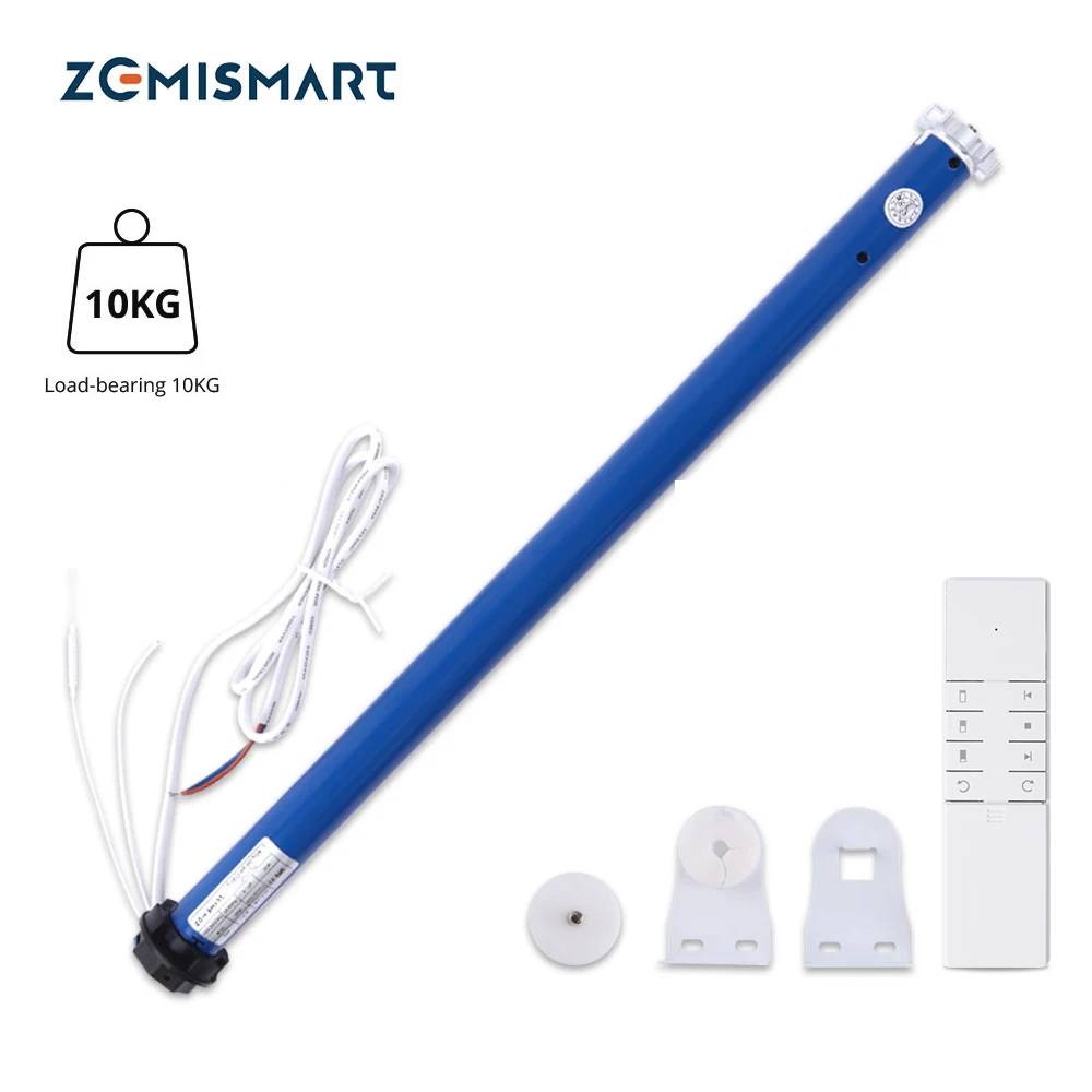 Zemismart-tuya Wifi 2n Motor de Persianas Elétricas Persianas Tubulares Tubo de 38 mm Vida Inteligente Alexa Google Home Controle por Voz