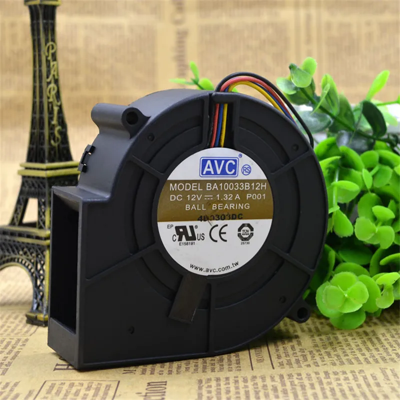 AVC BA10033B12H DC 12V 1.32A 9cm 9733 97x97x33mm �� ��� �ͺ� ��ǳ�� �ð� ��