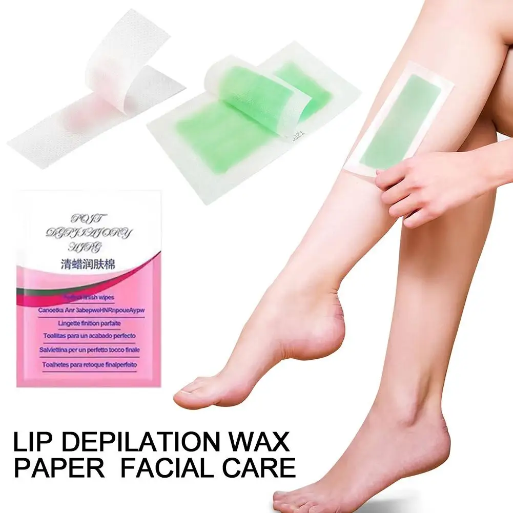 Lip Depilation Wax Paper Facial Care Eyebrow Upper Lip Cheek Chin Middle Brow Mustache Women Beauty Tools For Face Body Leg G1W6 2