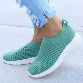 Sneaker da donna Slip On Sneakers da donna Breather Scarpe bianche Sneaker casual da donna Scarpe sportive Comode scarpe vulcanizzate da donna 1