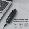 MAXGROOM Rechargeable Nose Hair Trimmer for Men 360 Rotating Dual-Blade Electric Shaver Eyebrows Nose Hair Trimmer Painless Safe 6