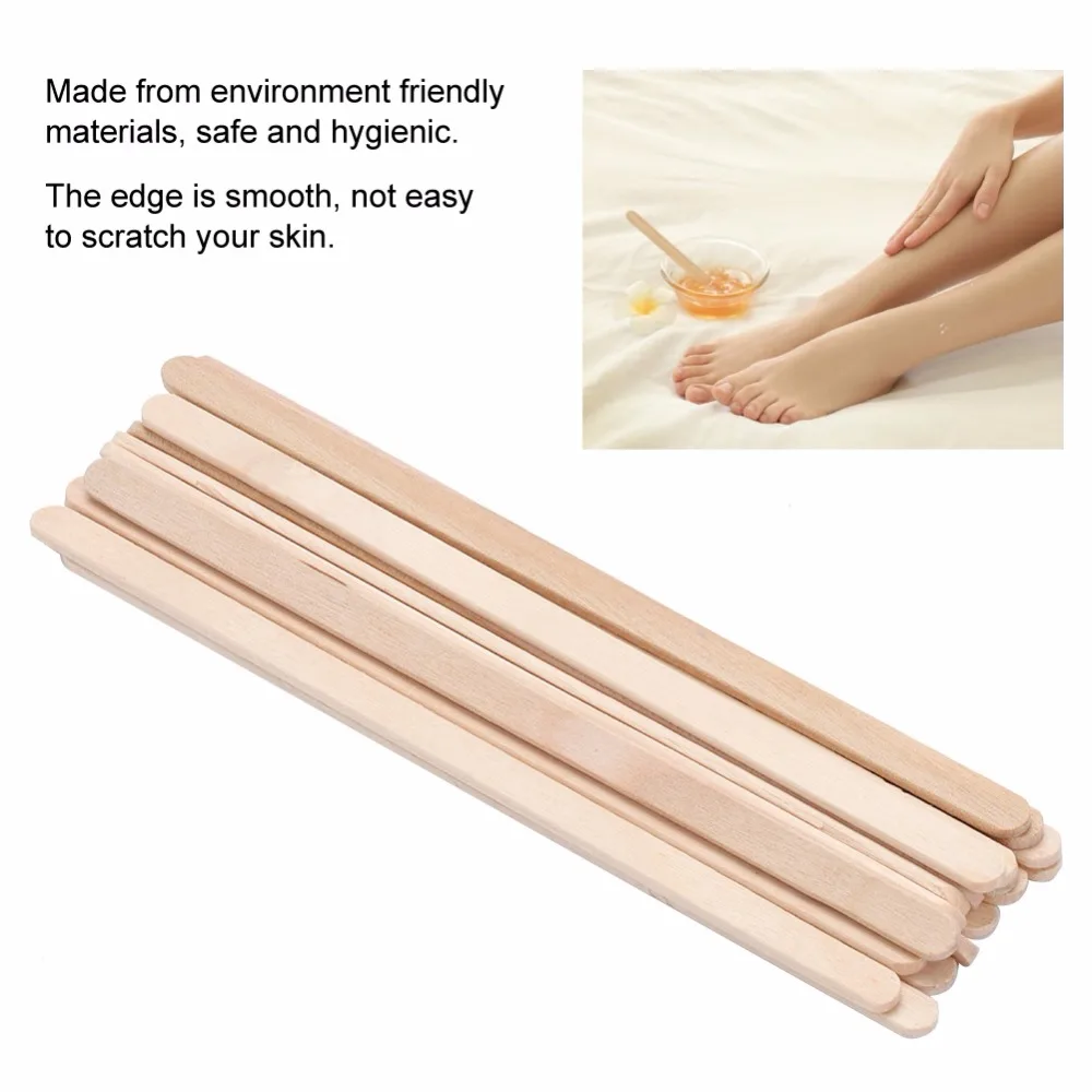 100pcs Summer Professional Wooden Wax Sticks 4 Styles Size Waxing Spatulas  Applicator Stick For Hair Removal And Smooth Skin - Hair Removal Cream -  AliExpress