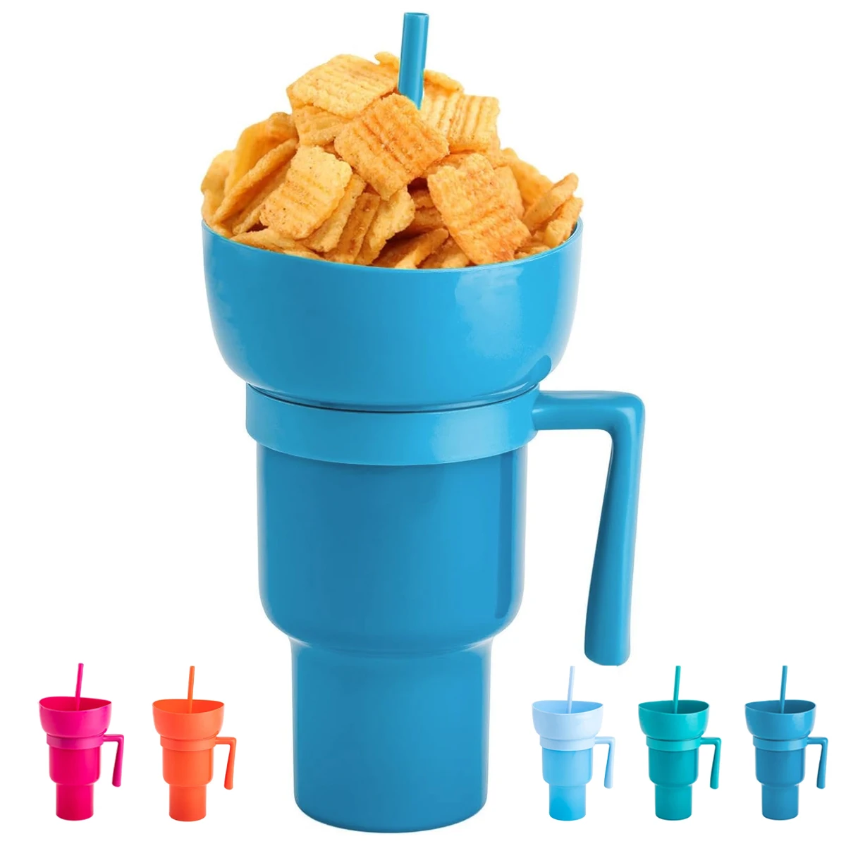 LeesephStadiumTumblerwithSnackBowl2in1TravelCupwithSnack