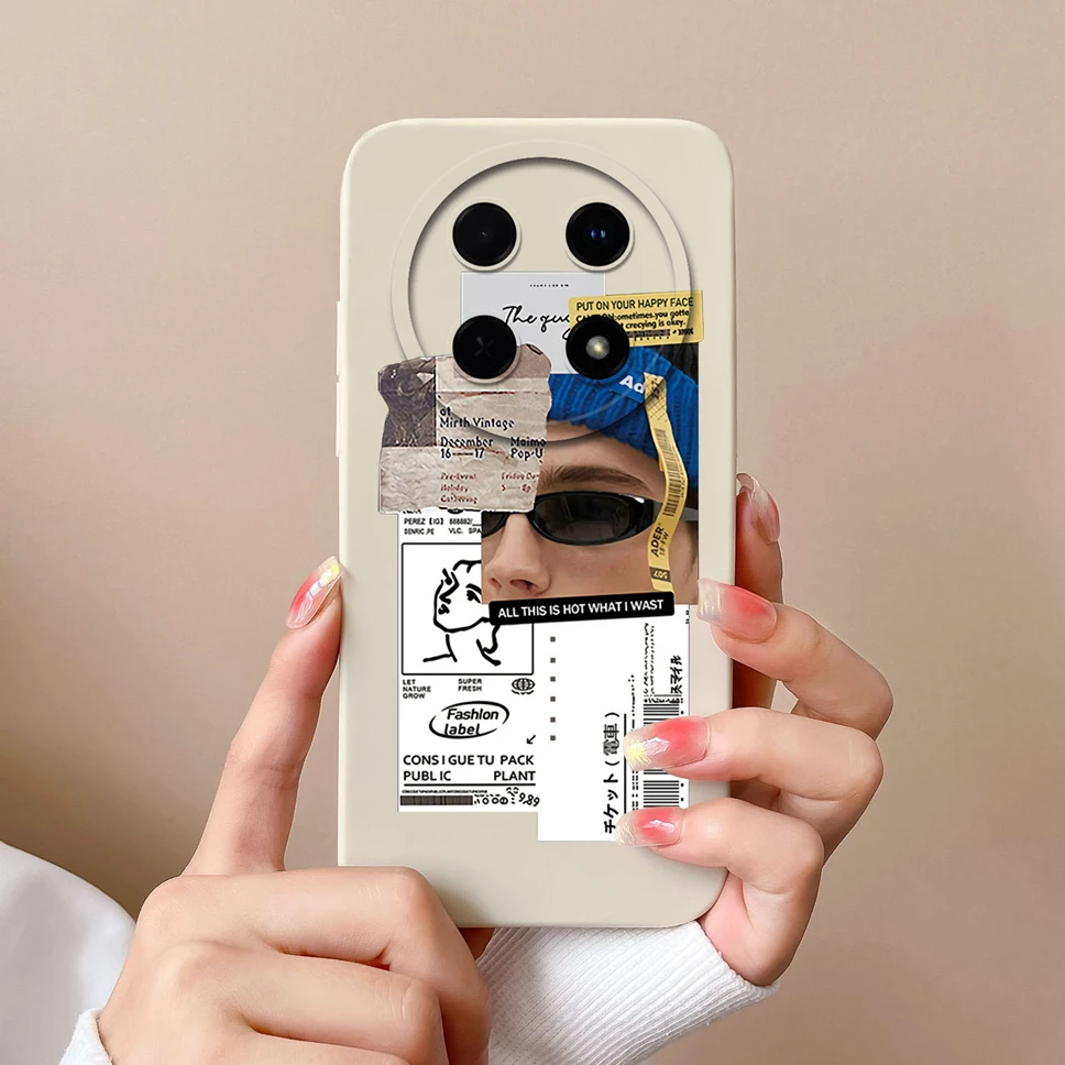 Fashion Pretty Sweet Girl Soft Liquid Silicone Phone Case - Protective Cover